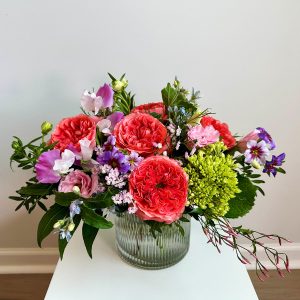 Classic Gem tier floral arrangement in a vase.